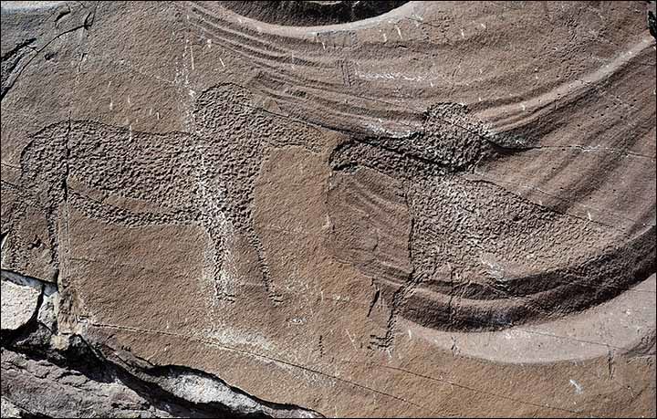 5,000 year old rock carving