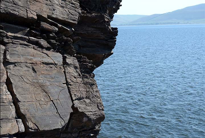 Click to enlarge Krasnoyarsk cliff carving