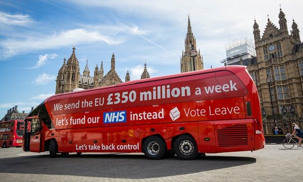 Brexit bus advertisement
