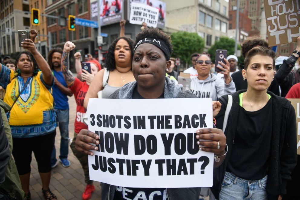 Click to enlarge Antwon Rose protest