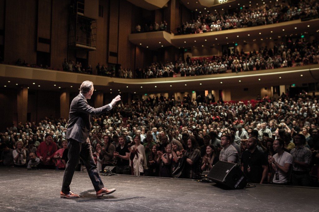 Jordan Peterson speaks to an audience of nearly 3,000 in Portland on June 25, 2018