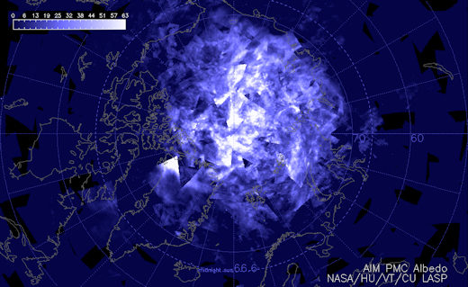 noctilucent clouds sateilite