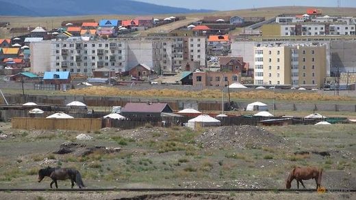 Mongolian township.