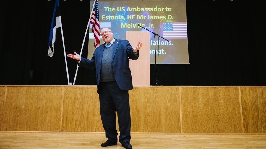 US ambassador to Estonia, James D. Melville Jr.