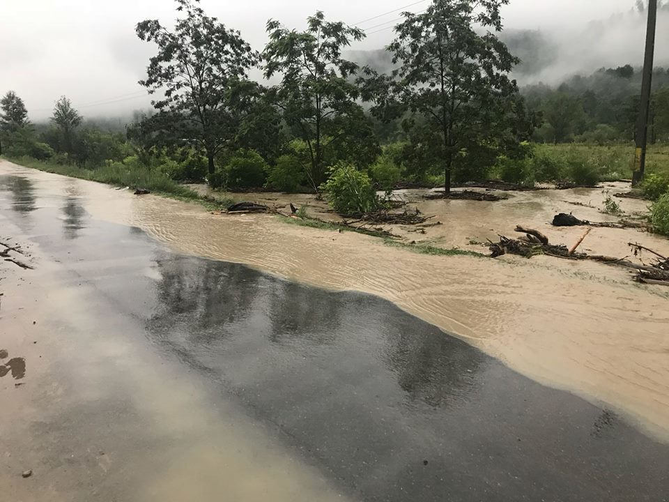 Flooding in Bacau county, Romania, 28 June 2018.