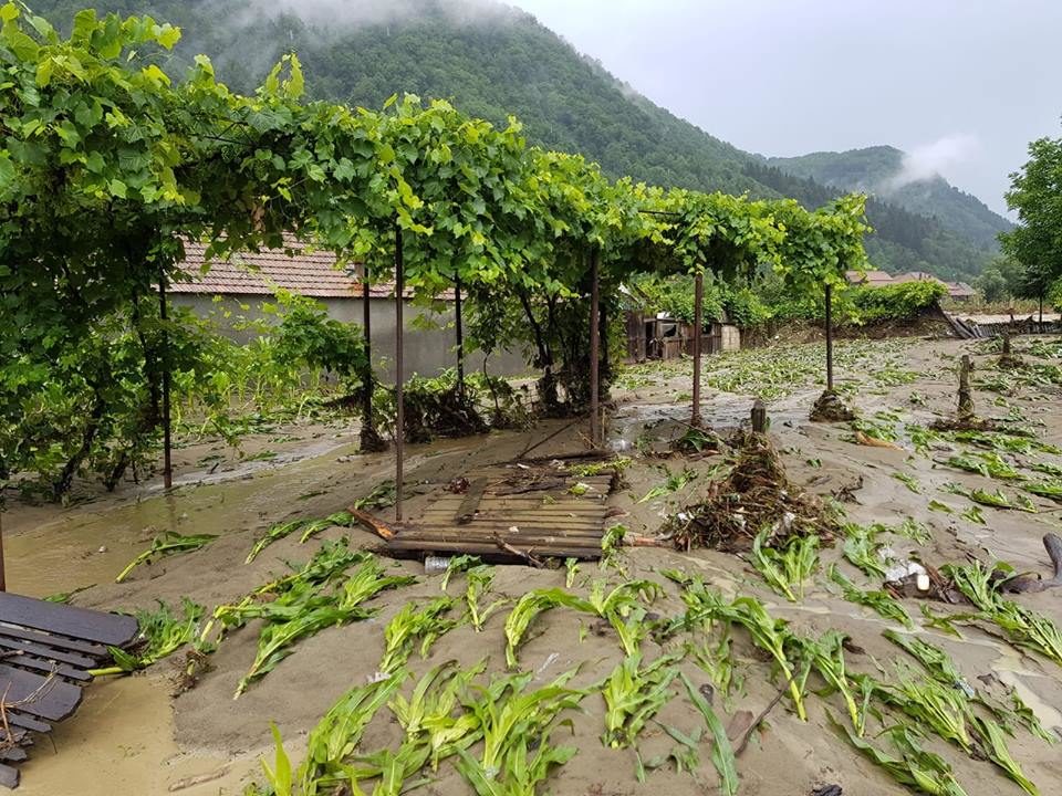 Click to enlarge Flooding in Bacau county, Romania, 28 June 2018.