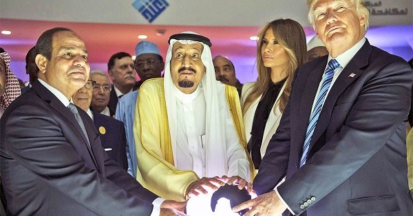 Trump with orb