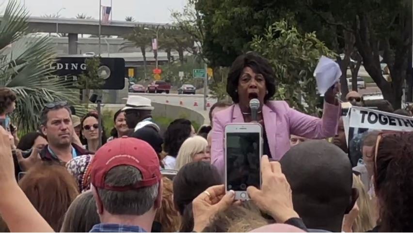 maxine waters protest