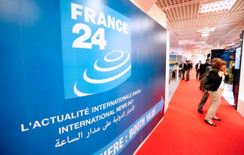 France 24 broadcasts in English on Russian satellite packages