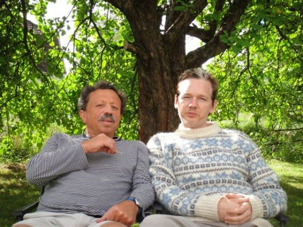 Click to enlarge Israel Shamir and Julian Assange