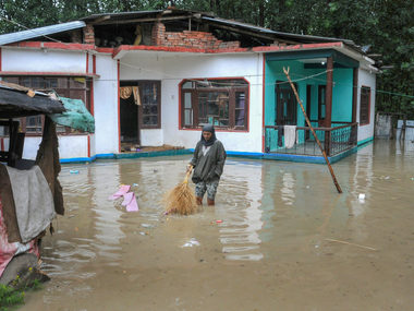 A view of a flooded residential colony after incessant rains on Saturday, June 30, 2018.