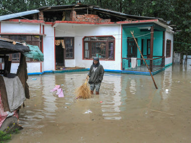 Click to enlarge A view of a flooded residential colony after incessant rains on Saturday, June 30, 2018.