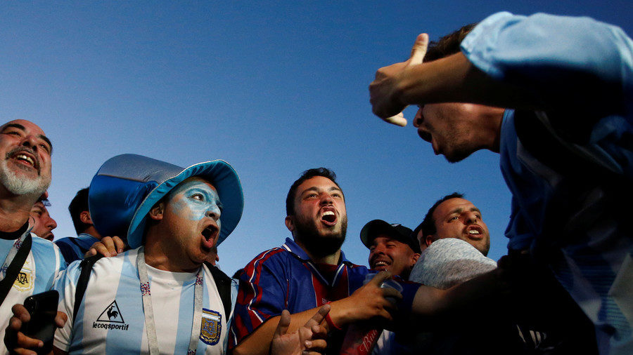 Argentina football fans