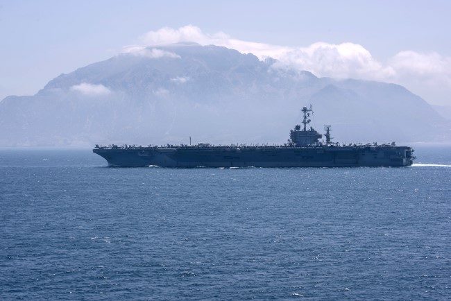 Click to enlarge aircraft carrier USS Harry S. Truman (CVN-75)