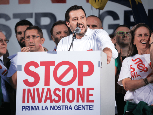Click to enlarge Italian interior minister Matteo Salvini