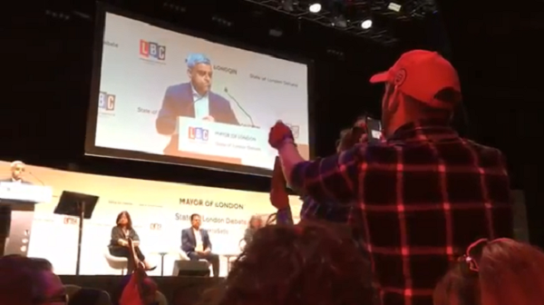 man heckles sadiq khan