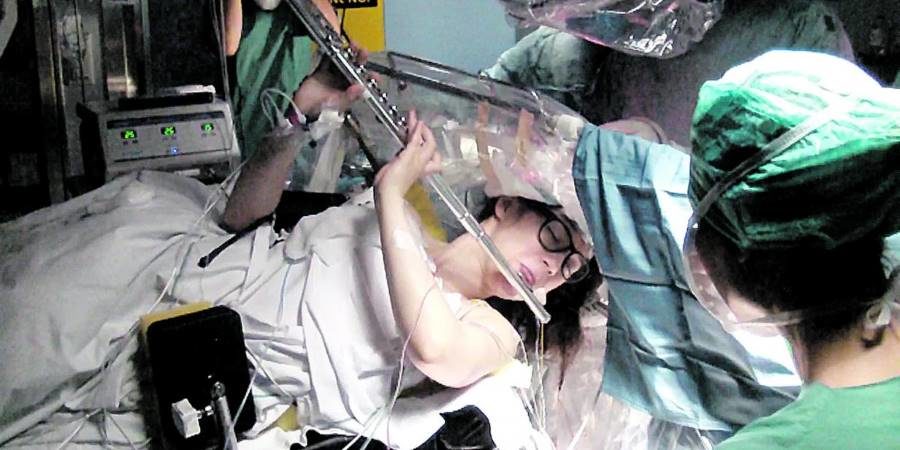 Click to enlarge brain surgury musician