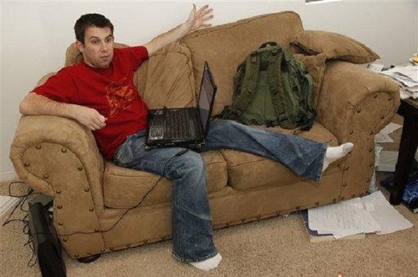 guy on couch
