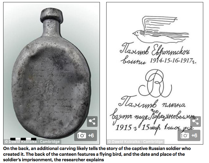 Click to enlarge WWI trench art Czersk POW camp