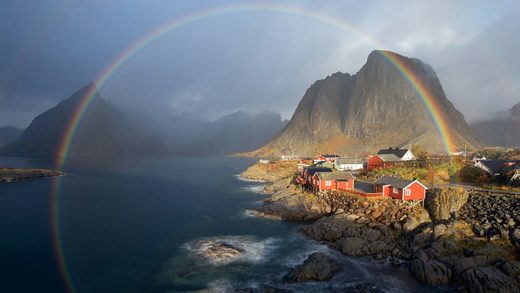Rainbow over Hamnoy Rainbow over Hamnoy