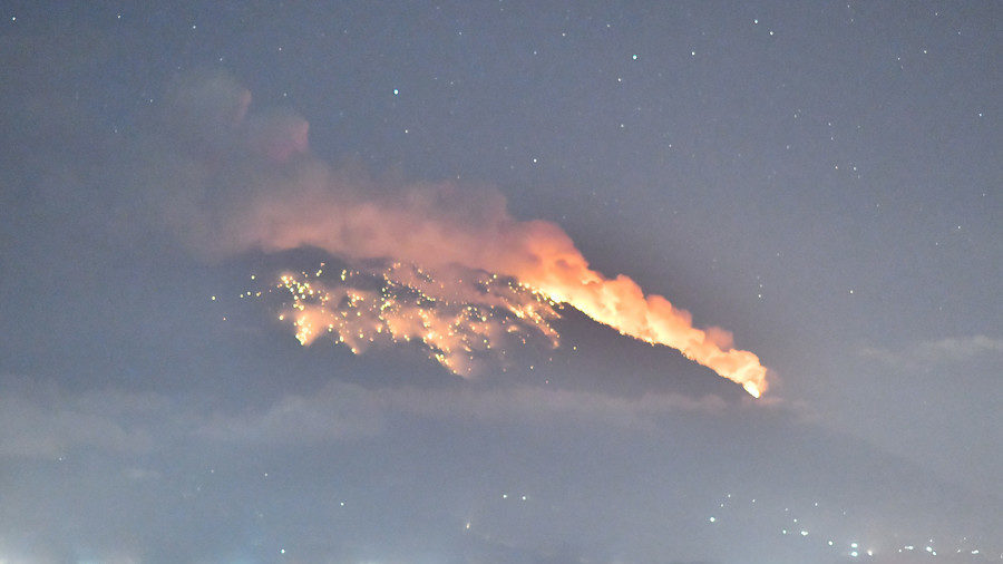 Mount Agung volcano