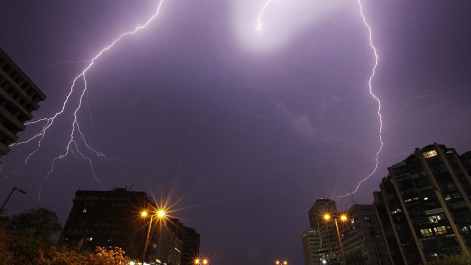 Click to enlarge Higher particulate matter pollution and loss of vegetation is making urban areas more susceptible to lightning strikes.