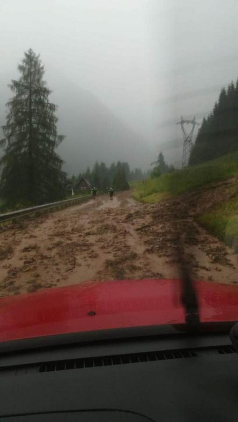 Floods in Moena, Trentino, Italy, 03 July 2018.