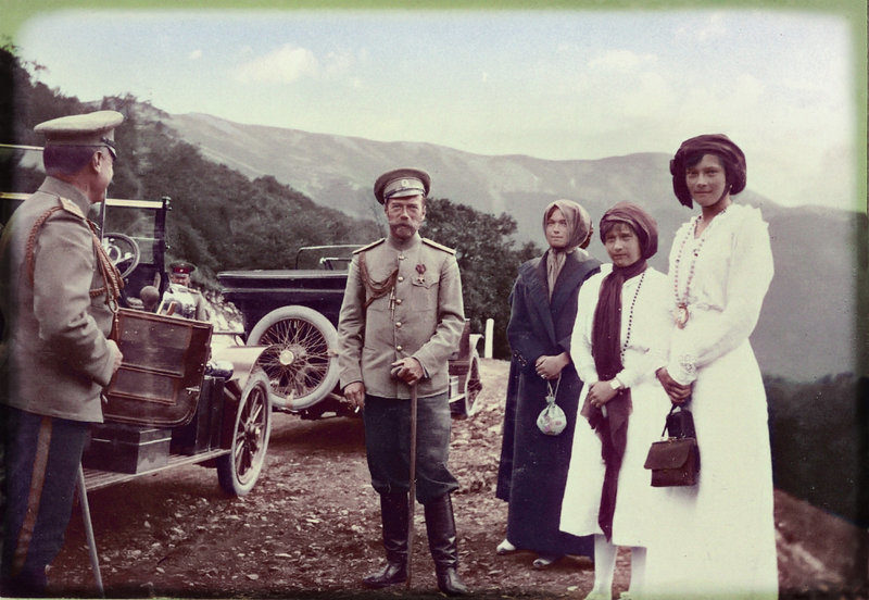 Click to enlarge Nicholas II & family in Crimea