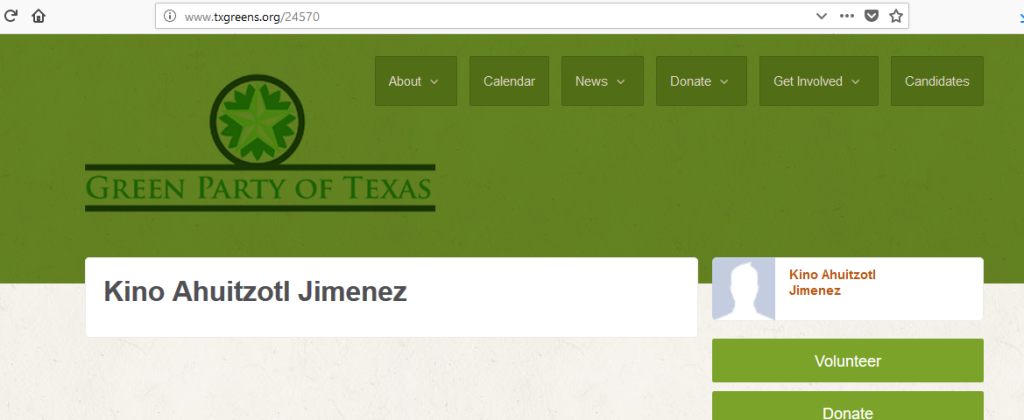 Click to enlarge Kino Jimenez Green Party