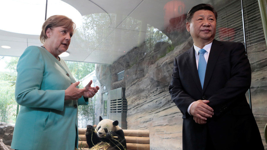 Merkel Xi Jinping