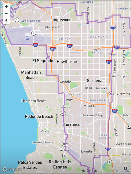 Click to enlarge 43rd district boundaries