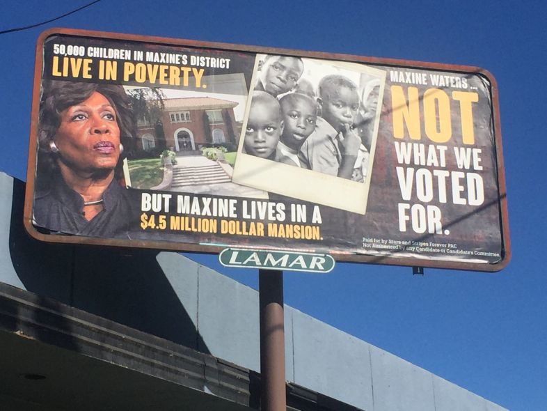 Click to enlarge Maxine Waters billboard