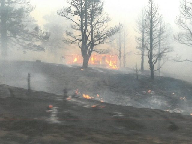 Click to enlarge This photo, taken on June 27 around 8 p.m., show the beginning of the Spring Fire.