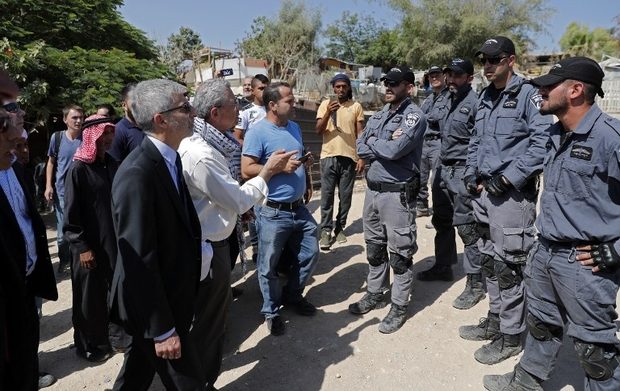 European diplomats were blocked from visiting a school funded by European countries