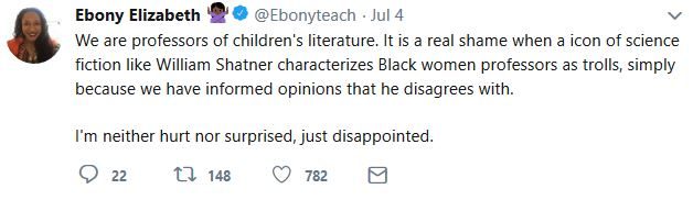 Shatner tweet