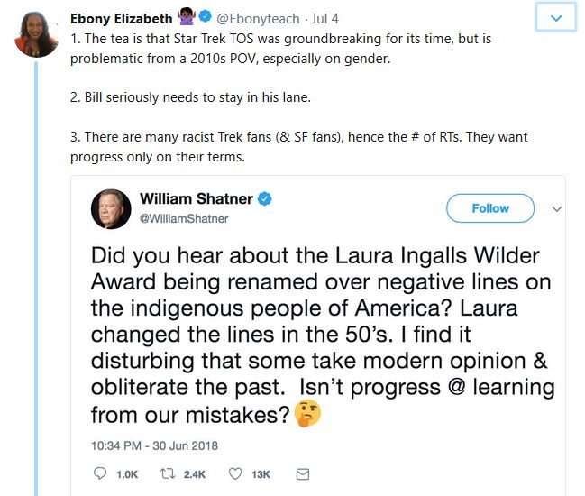 Shatner tweet