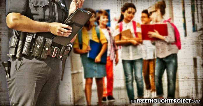 Click to enlarge police in school