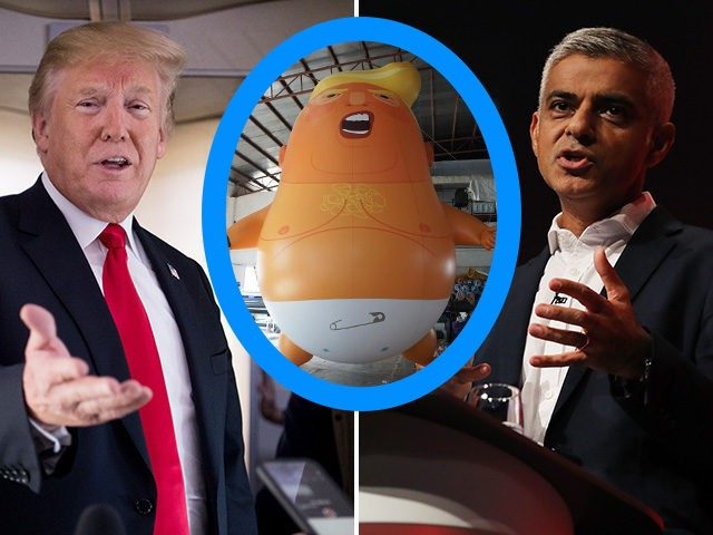 Trump blimp London