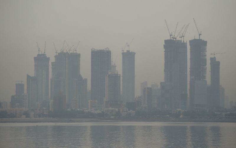 smoggy city