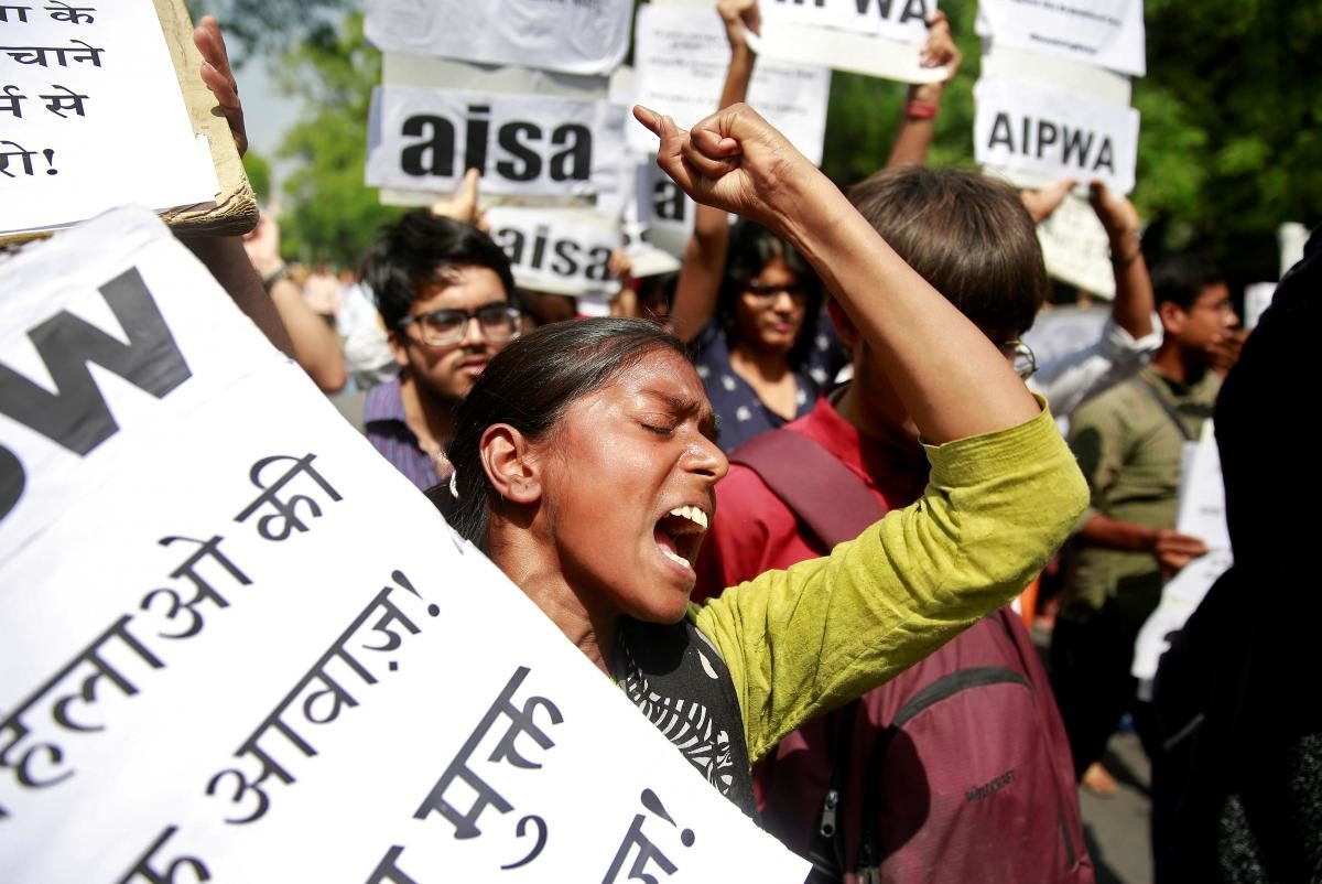 Click to enlarge India rape protest