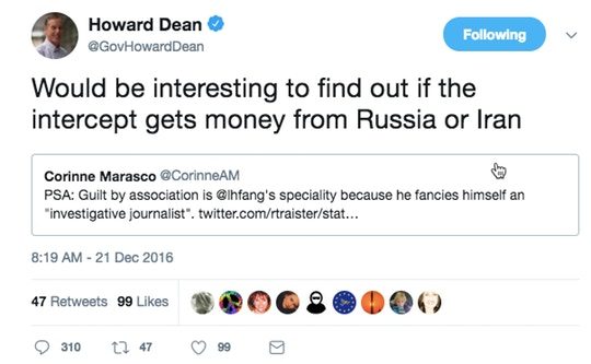 Howard Dean Tweet