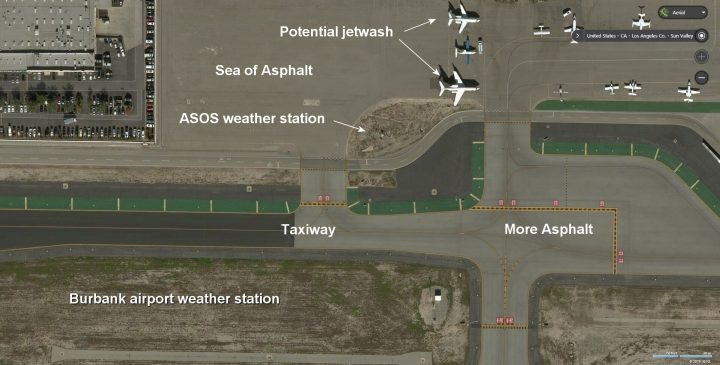 Burbank Airport weather station