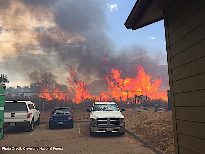 Click to enlarge California wildfire