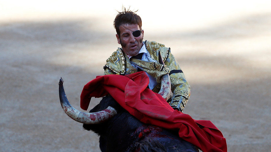 ...bullfighter Juan Jose Padilla sustained horrific injuries while being ma...