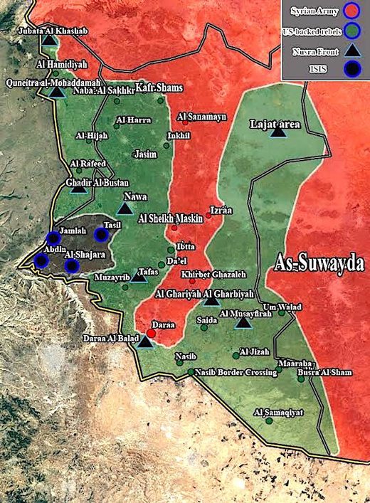 Click to enlarge Map Syria Rebels