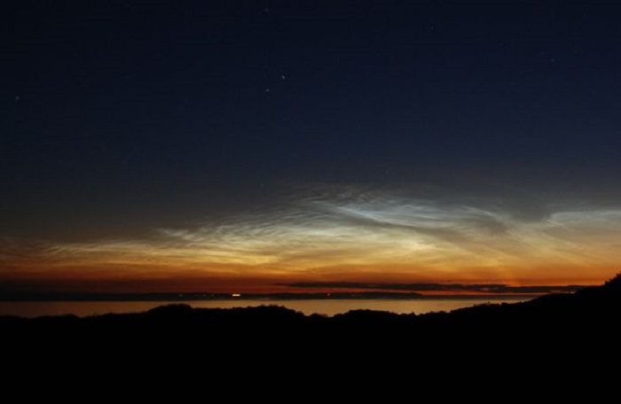 Noctilucent clouds over Wales