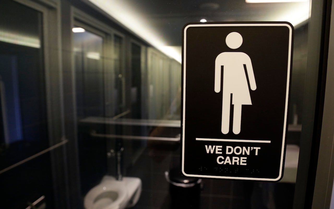 Click to enlarge gender neutral bathroom