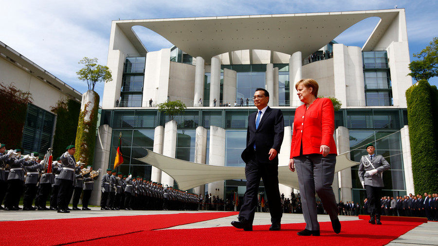 German Chancellor Angela Merkel and Chinese Prime Minister Li Keqiang