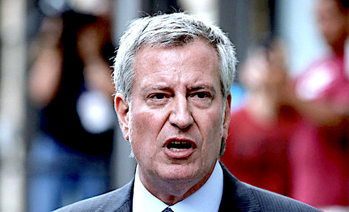 Click to enlarge De Blasio