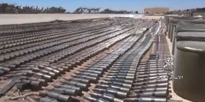 Syrian Army discovers US-made weapons left behind by terrorists in Daraa